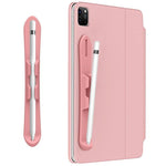 Supporto per stilo capacitivo in silicone autoadesivo resistente con fessura per Apple Pencil 2/1