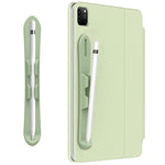 Supporto per stilo capacitivo in silicone autoadesivo resistente con fessura per Apple Pencil 2/1