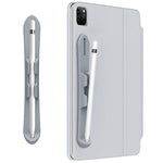 Supporto per stilo capacitivo in silicone autoadesivo resistente con fessura per Apple Pencil 2/1