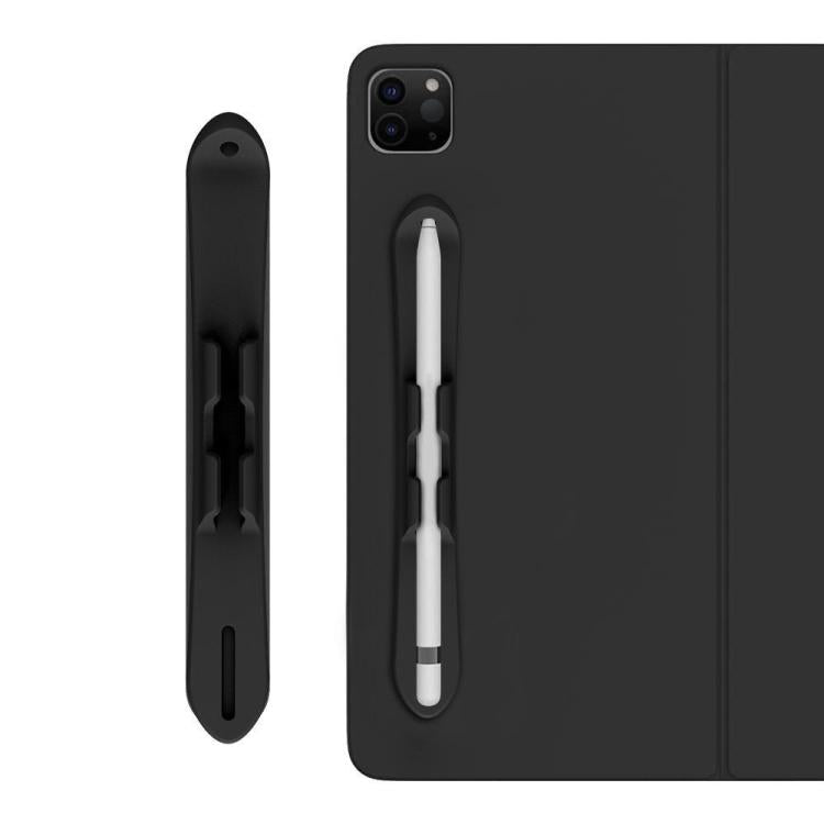 Supporto per stilo capacitivo in silicone autoadesivo resistente con fessura per Apple Pencil 2/1
