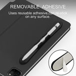 Supporto per stilo capacitivo in silicone autoadesivo resistente con fessura per Apple Pencil 2/1
