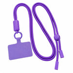 Tracolla regolabile a 360 gradi in nylon con laccetto di sicurezza per cellulare, unisex.