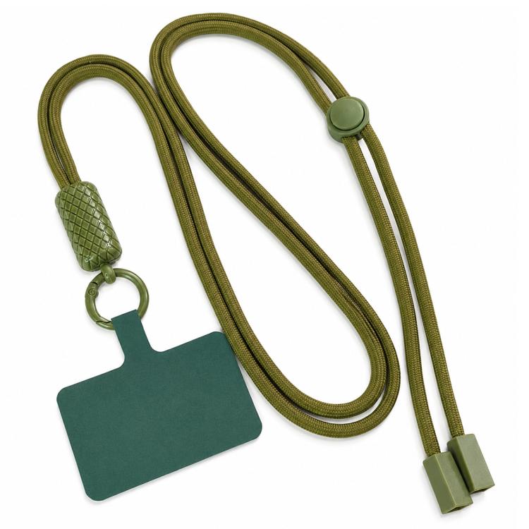 Tracolla regolabile a 360 gradi in nylon con laccetto di sicurezza per cellulare, unisex.
