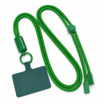 Tracolla regolabile a 360 gradi in nylon con laccetto di sicurezza per cellulare, unisex.