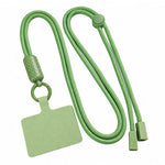 Tracolla regolabile a 360 gradi in nylon con laccetto di sicurezza per cellulare, unisex.