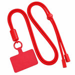 Tracolla regolabile a 360 gradi in nylon con laccetto di sicurezza per cellulare, unisex.