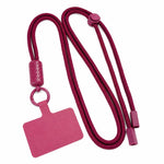 Tracolla regolabile a 360 gradi in nylon con laccetto di sicurezza per cellulare, unisex.