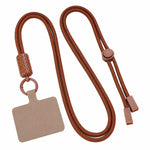 Tracolla regolabile a 360 gradi in nylon con laccetto di sicurezza per cellulare, unisex.