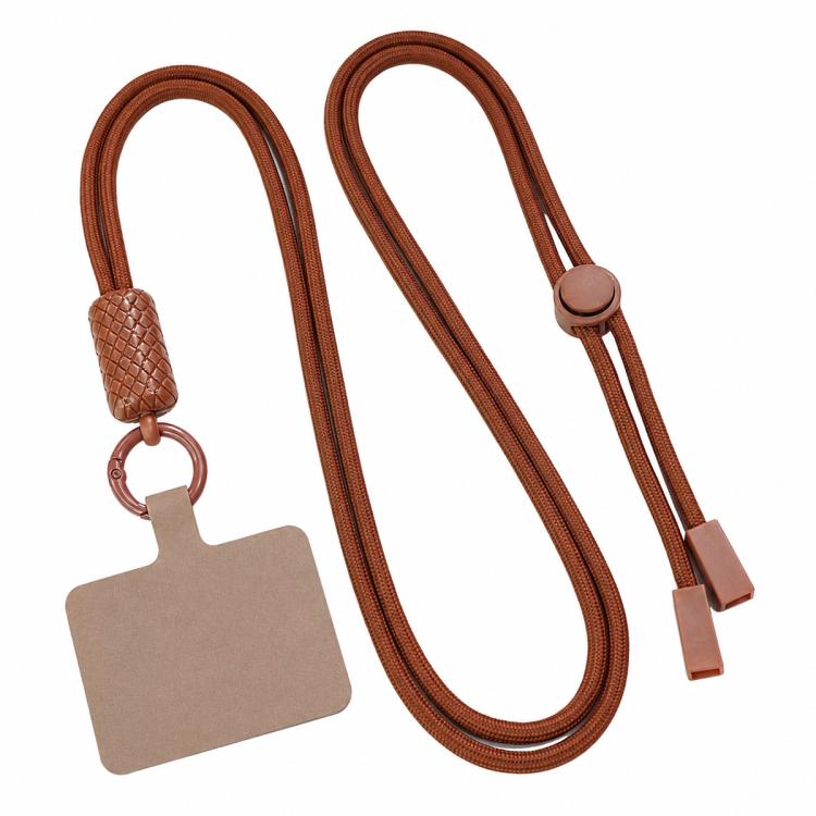 Tracolla regolabile a 360 gradi in nylon con laccetto di sicurezza per cellulare, unisex.