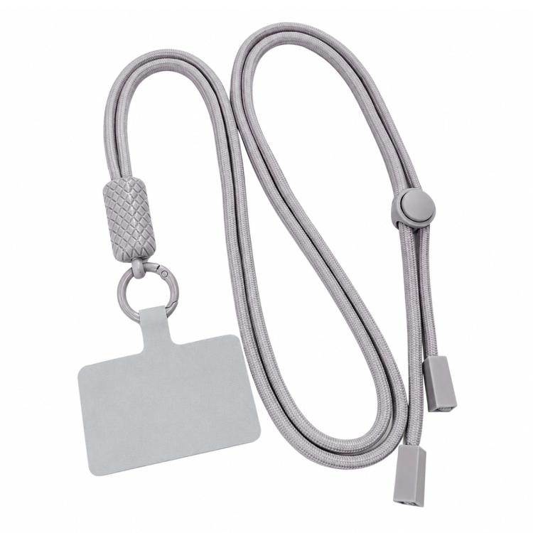 Tracolla regolabile a 360 gradi in nylon con laccetto di sicurezza per cellulare, unisex.
