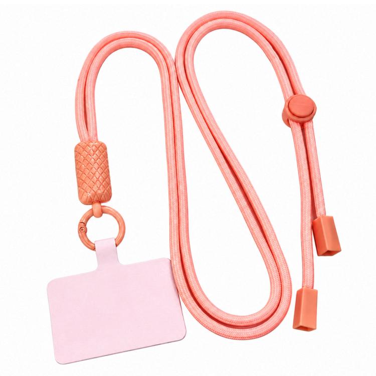 Tracolla regolabile a 360 gradi in nylon con laccetto di sicurezza per cellulare, unisex.