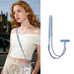 Tracolla ibrida regolabile per cellulare, da portare a tracolla o a spalla, con cuscinetto di fissaggio, unisex., Gold Hardware, Painted Metal Hardware