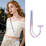Tracolla ibrida regolabile per cellulare, da portare a tracolla o a spalla, con cuscinetto di fissaggio, unisex., Gold Hardware, Painted Metal Hardware