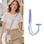 Cordino per cellulare regolabile con stampa a cartoni animati, ibrido, da indossare a tracolla o a spalla, con cuscinetto di sicurezza, unisex.