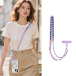 Cordino per cellulare regolabile con stampa a cartoni animati, ibrido, da indossare a tracolla o a spalla, con cuscinetto di sicurezza, unisex.