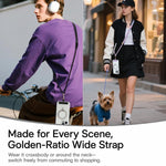 Cordino per cellulare regolabile con stampa a cartoni animati, ibrido, da indossare a tracolla o a spalla, con cuscinetto di sicurezza, unisex.