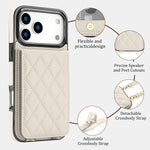 Custodia portafoglio con tracolla e protezione RFID per iPhone