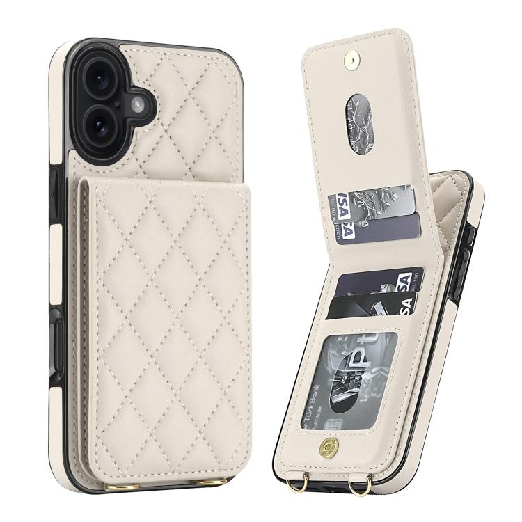 Custodia per cellulare a tracolla romboidale con protezione RFID e porta carte., For iPhone 17, For iPhone Air, For iPhone 16 Pro Max