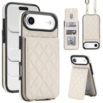 Custodia per cellulare a tracolla romboidale con protezione RFID e porta carte., For iPhone 17, For iPhone Air, For iPhone 16 Pro Max