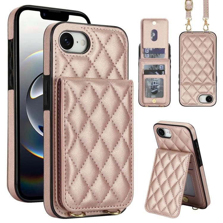 Custodia per cellulare a tracolla romboidale con protezione RFID e porta carte., For iPhone 17e / 16e, For iPhone 17 Pro Max, For iPhone 17 Pro