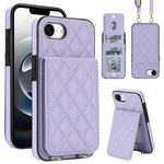 Custodia per cellulare a tracolla romboidale con protezione RFID e porta carte., For iPhone 17e / 16e, For iPhone 17 Pro Max, For iPhone 17 Pro