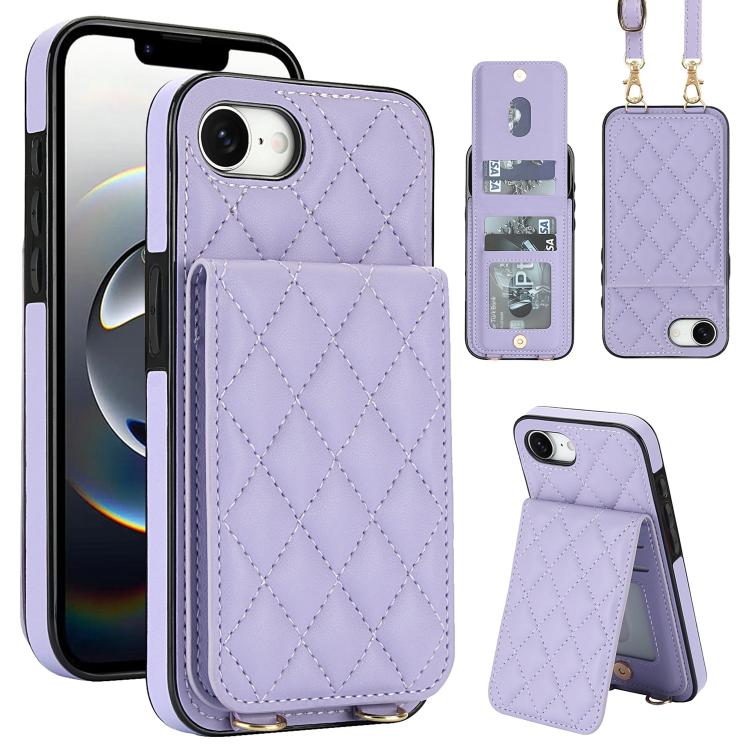 Custodia per cellulare a tracolla romboidale con protezione RFID e porta carte., For iPhone 17e / 16e, For iPhone 17 Pro Max, For iPhone 17 Pro