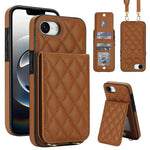Custodia per cellulare a tracolla romboidale con protezione RFID e porta carte., For iPhone 17e / 16e, For iPhone 17 Pro Max, For iPhone 17 Pro