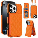 Custodia per cellulare a tracolla romboidale con protezione RFID e porta carte., For iPhone 17, For iPhone Air, For iPhone 16 Pro Max