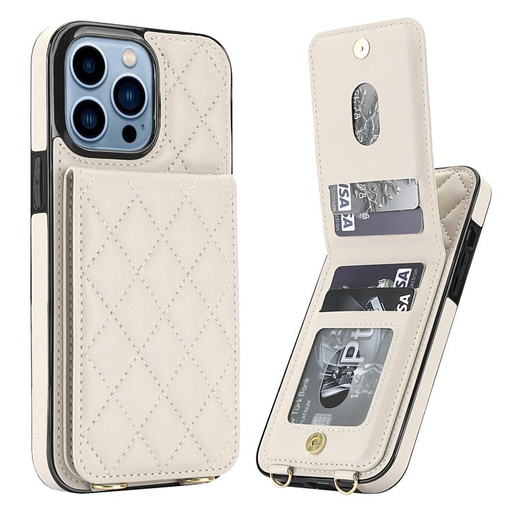 Custodia per cellulare a tracolla romboidale con protezione RFID e porta carte., For iPhone 13 Pro, For iPhone 13 mini, For iPhone 12 / 12 Pro