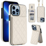 Custodia per cellulare a tracolla romboidale con protezione RFID e porta carte., For iPhone 12 Pro Max, For iPhone 12 mini, For iPhone 11 Pro Max