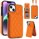 Custodia per cellulare a tracolla romboidale con protezione RFID e porta carte., For iPhone 13 Pro, For iPhone 13 mini, For iPhone 12 / 12 Pro