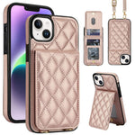 Custodia per cellulare a tracolla romboidale con protezione RFID e porta carte., For iPhone 12 Pro Max, For iPhone 12 mini, For iPhone 11 Pro Max
