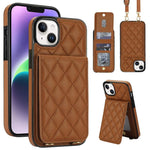 Custodia per cellulare a tracolla romboidale con protezione RFID e porta carte., For iPhone 12 Pro Max, For iPhone 12 mini, For iPhone 11 Pro Max
