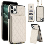 Custodia per cellulare a tracolla romboidale con protezione RFID e porta carte., For iPhone 12 Pro Max, For iPhone 12 mini, For iPhone 11 Pro Max