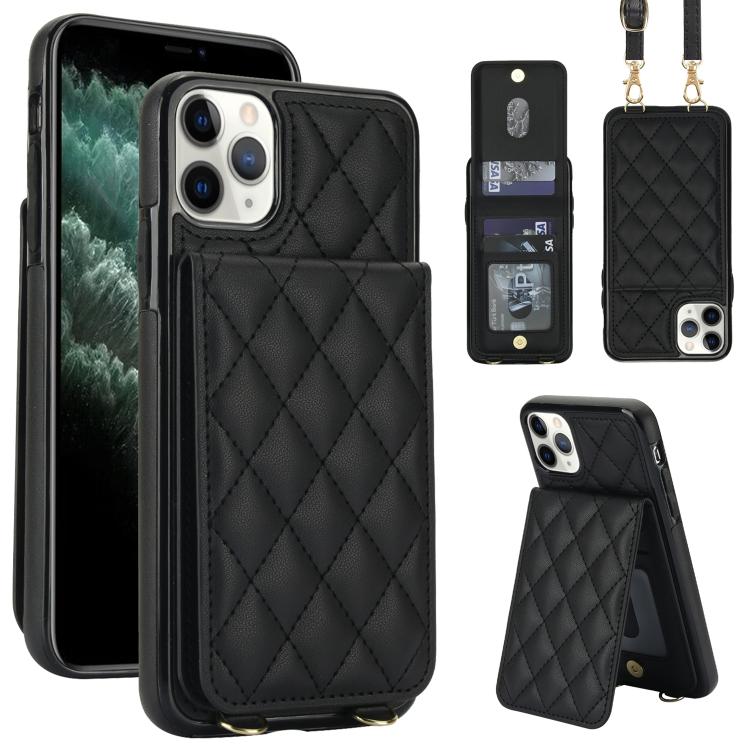 Custodia per cellulare a tracolla romboidale con protezione RFID e porta carte., For iPhone 11, For iPhone 11 Pro, For iPhone X / XS