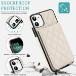 Custodia per cellulare a tracolla romboidale con protezione RFID e porta carte., For iPhone 11, For iPhone 11 Pro, For iPhone X / XS