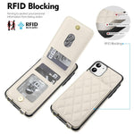 Custodia per cellulare a tracolla romboidale con protezione RFID e porta carte., For iPhone 11, For iPhone 11 Pro, For iPhone X / XS
