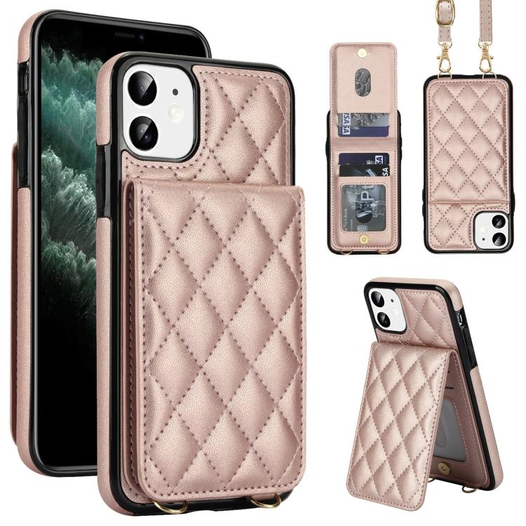 Custodia per cellulare a tracolla romboidale con protezione RFID e porta carte., For iPhone 11, For iPhone 11 Pro, For iPhone X / XS