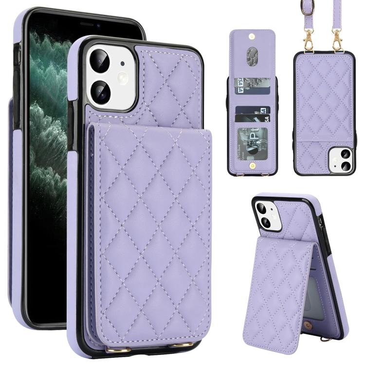 Custodia per cellulare a tracolla romboidale con protezione RFID e porta carte., For iPhone 11, For iPhone 11 Pro, For iPhone X / XS