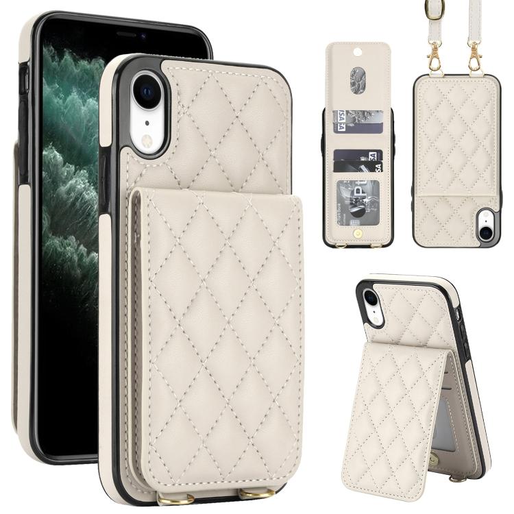 Custodia per cellulare a tracolla romboidale con protezione RFID e porta carte., For iPhone XR, For iPhone XS Max, For iPhone 8 Plus / 7 Plus