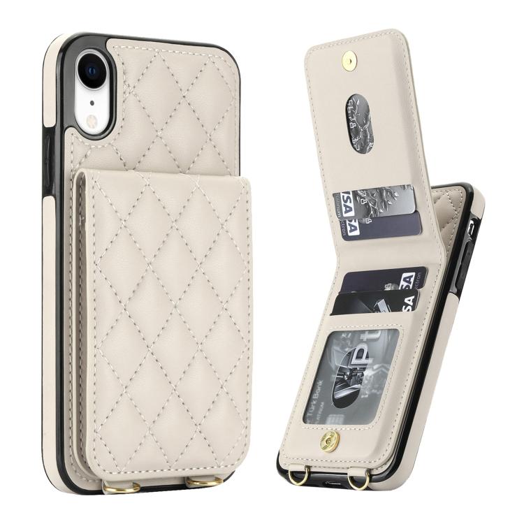 Custodia per cellulare a tracolla romboidale con protezione RFID e porta carte., For iPhone XR, For iPhone XS Max, For iPhone 8 Plus / 7 Plus
