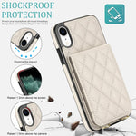 Custodia per cellulare a tracolla romboidale con protezione RFID e porta carte., For iPhone XR, For iPhone XS Max, For iPhone 8 Plus / 7 Plus