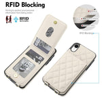 Custodia per cellulare a tracolla romboidale con protezione RFID e porta carte., For iPhone XR, For iPhone XS Max, For iPhone 8 Plus / 7 Plus