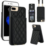Custodia per cellulare a tracolla romboidale con protezione RFID e porta carte., For iPhone XR, For iPhone XS Max, For iPhone 8 Plus / 7 Plus