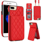 Custodia per cellulare a tracolla romboidale con protezione RFID e porta carte., For iPhone XR, For iPhone XS Max, For iPhone 8 Plus / 7 Plus