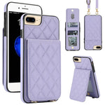 Custodia per cellulare a tracolla romboidale con protezione RFID e porta carte., For iPhone XR, For iPhone XS Max, For iPhone 8 Plus / 7 Plus