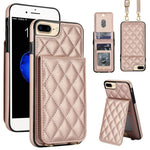 Custodia per cellulare a tracolla romboidale con protezione RFID e porta carte., For iPhone 14 Pro Max, For iPhone SE 2022 / SE 2020 / 8 / 7, For iPhone 13 Pro Max