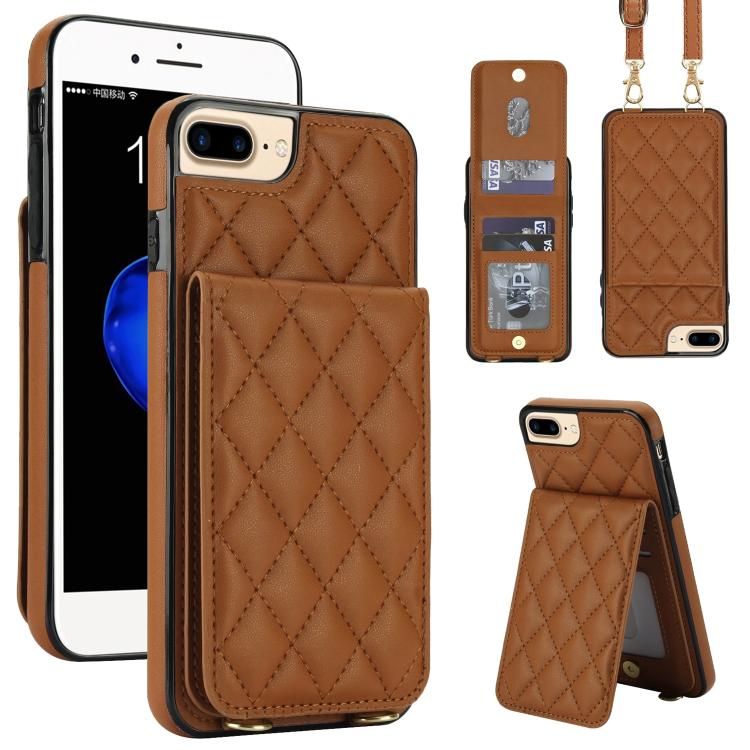 Custodia per cellulare a tracolla romboidale con protezione RFID e porta carte., For iPhone 14 Pro Max, For iPhone SE 2022 / SE 2020 / 8 / 7, For iPhone 13 Pro Max