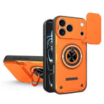 Custodia per telefono con anello scorrevole multifunzionale per fotocamera, For iPhone 17 Pro Max, For iPhone 17 Pro, For iPhone 17, For iPhone 16 Pro Max