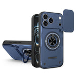 Custodia per telefono con anello scorrevole multifunzionale per fotocamera, For iPhone 17 Pro Max, For iPhone 17 Pro, For iPhone 17, For iPhone 16 Pro Max